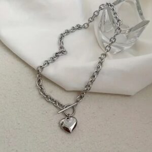 Silber-Herz Set – Halskette & Armband