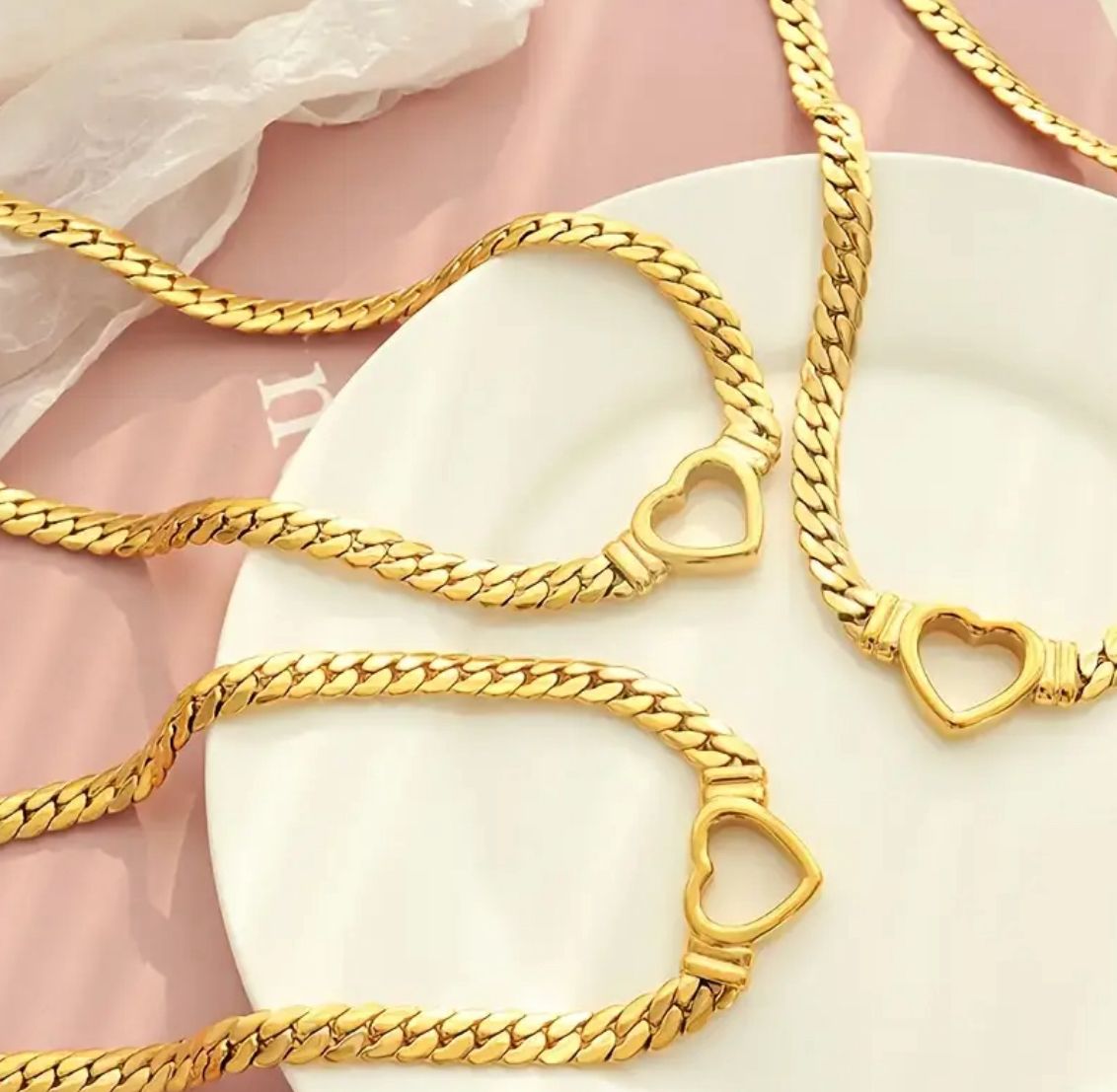 Herzpanzer – Vergoldete Panzerkette mit Herzdetail – Bild 2