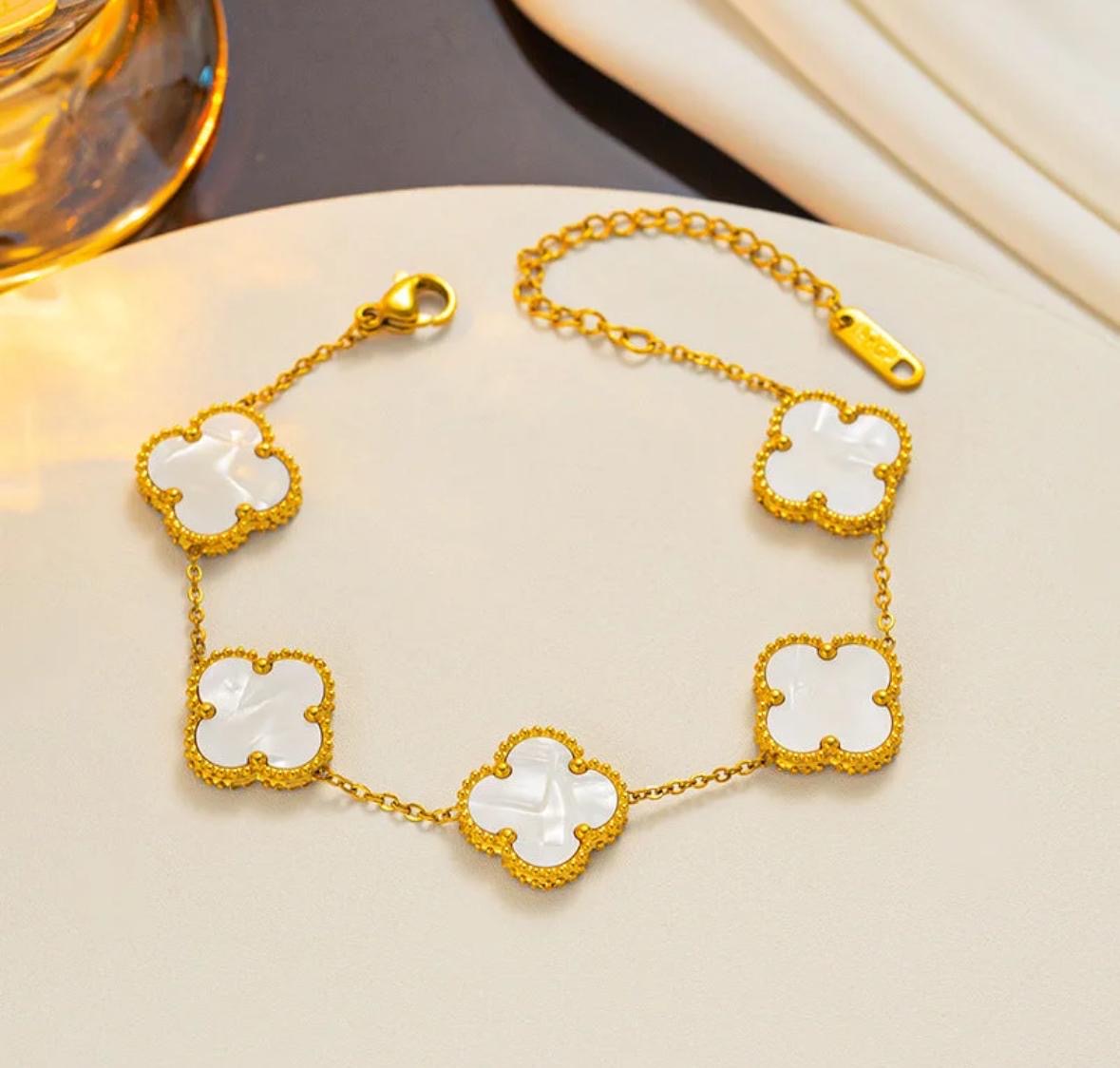 White Clover Elegance Armband – Bild 4