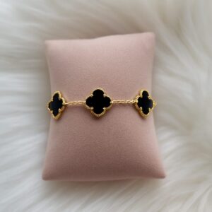 Noir Luxe Clover Bracelet
